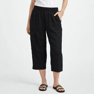 Chico's Cargo Straight Leg Cropped Pants Size 1 Size 8 US